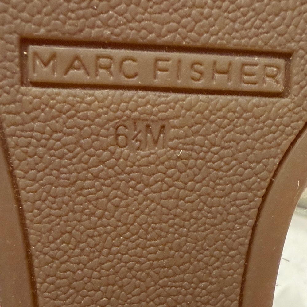 Marc Fisher Tan Leather Studded Ankle-Strap Sandals - Picture 12 of 12